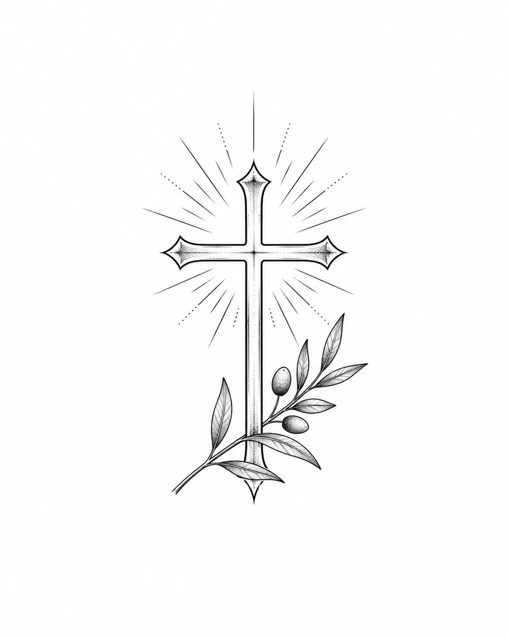 Cross tattoo design idea