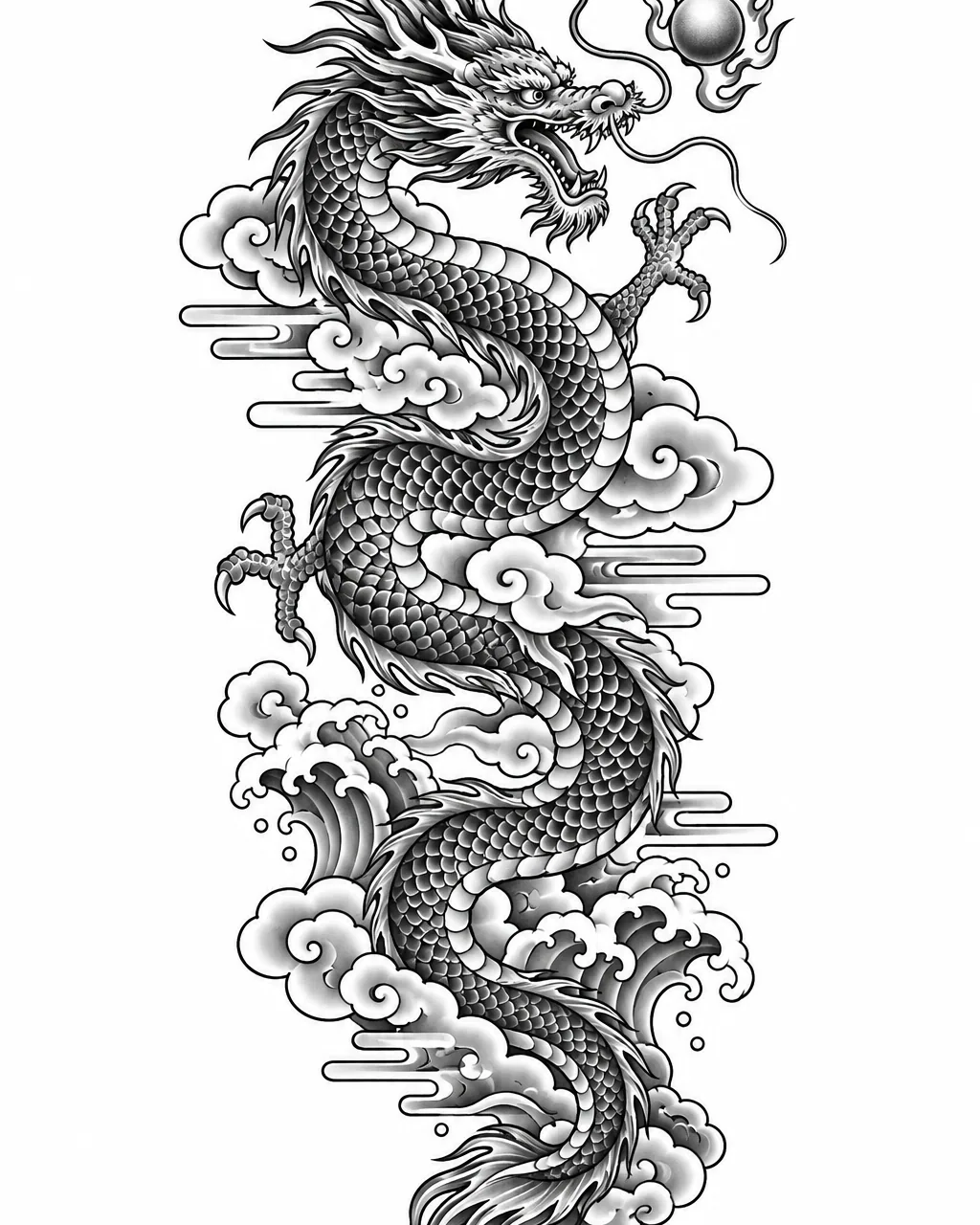 Dragon tattoo design idea