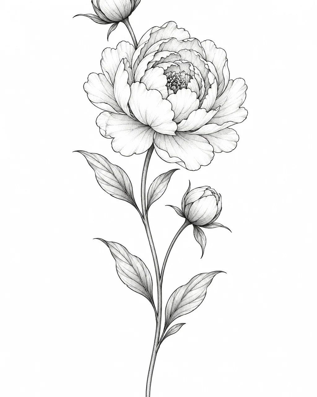 Flower tattoo design idea