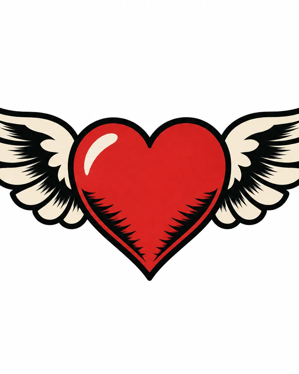 Heart tattoo design idea