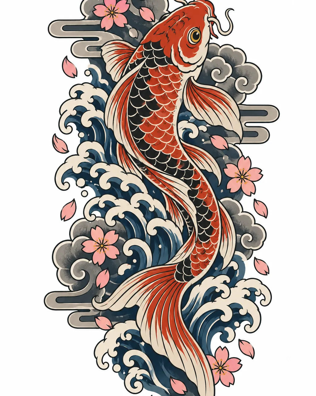 Koi Fish tattoo design idea