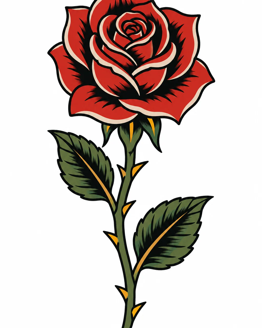 Rose tattoo design idea