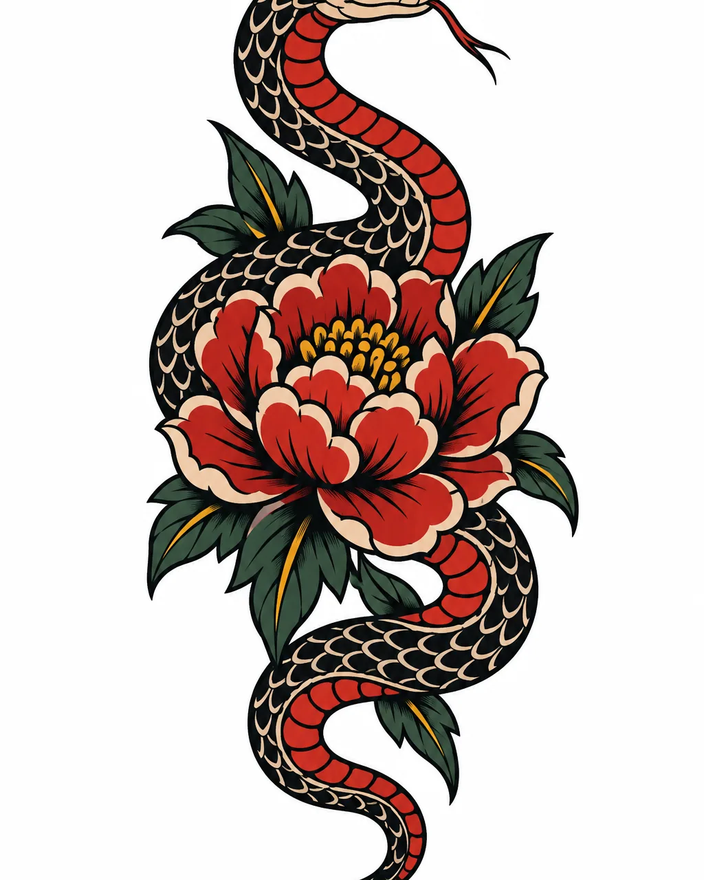 Snake tattoo design idea